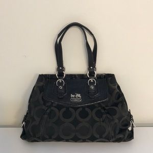Coach Black Monogram bag